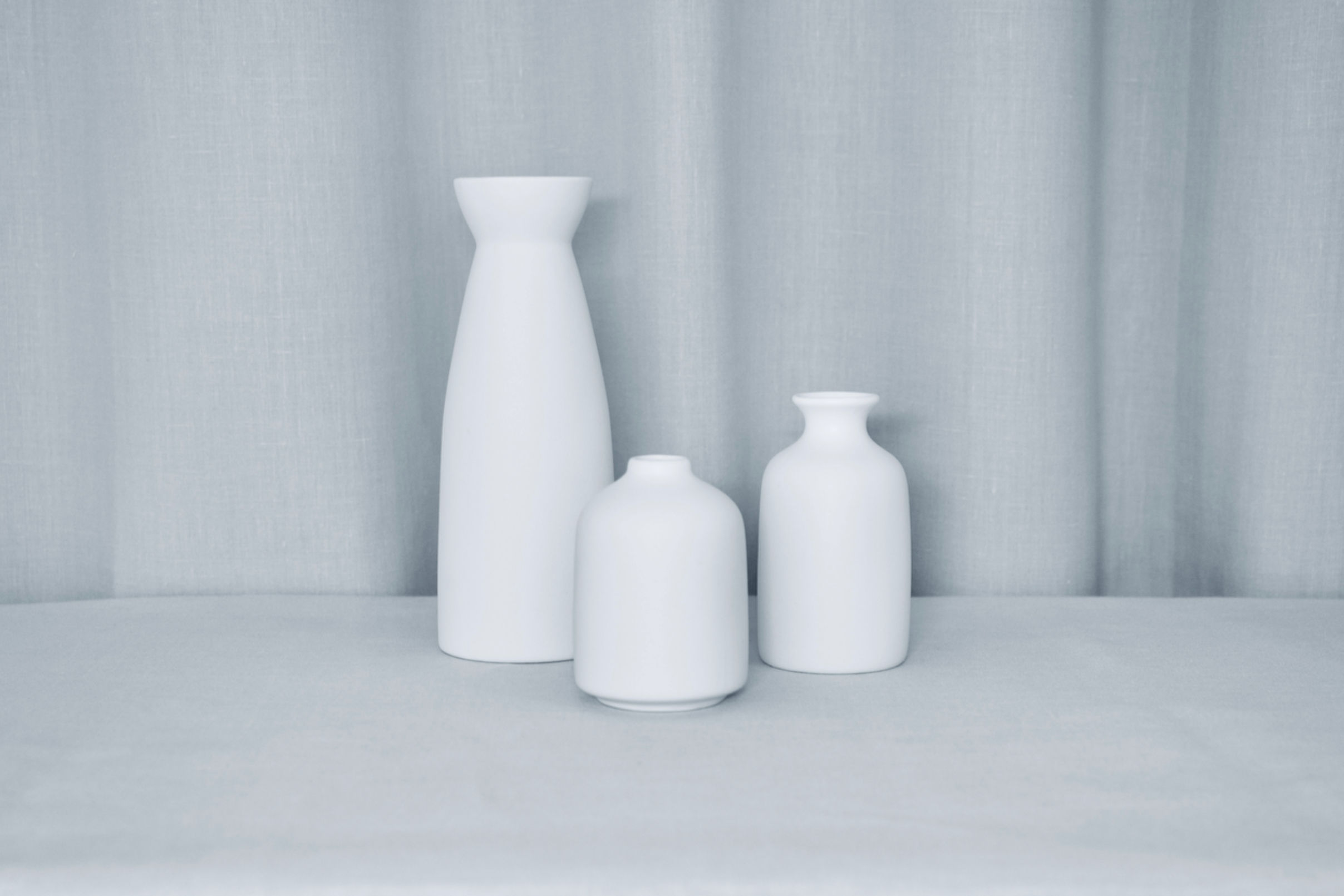Keramikvasen weiß