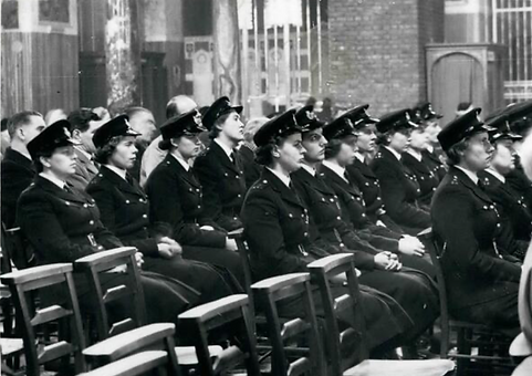 Police officers at Mass in Westminster Cathedral