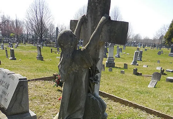 A view across Bethel Cemetery in Alexandria.