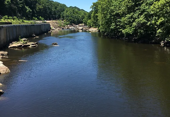 A view of the Occoquan River looking toward River Park.