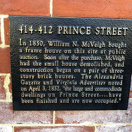414-412 Prince Street Historical Marker