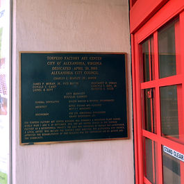 Torpedo Factory Art Center Dedication Marker