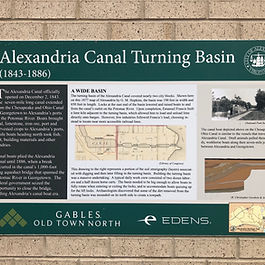 Alexandria Canal Turning Basin Historical Marker
