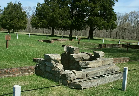 The remains of the Chancellor family tavern located on the Chancellorsville Battlefield.