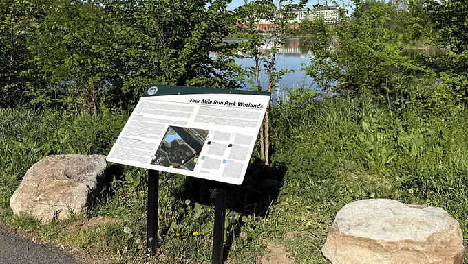Four Mile Run Park Wetlands (Historical Marker)