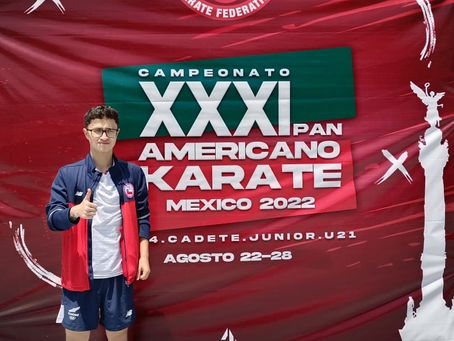 Estudiante participa en Paramericano de karate en México