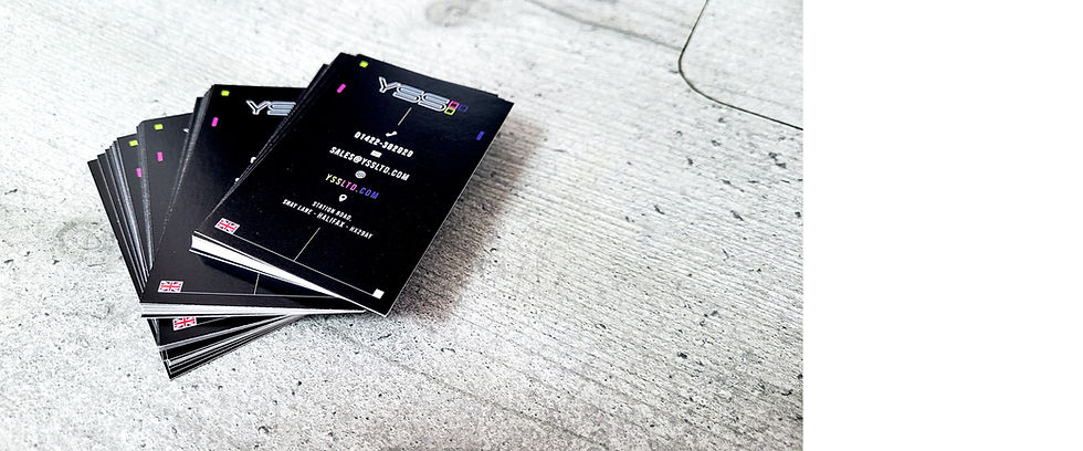 YSS Business Cards on Table