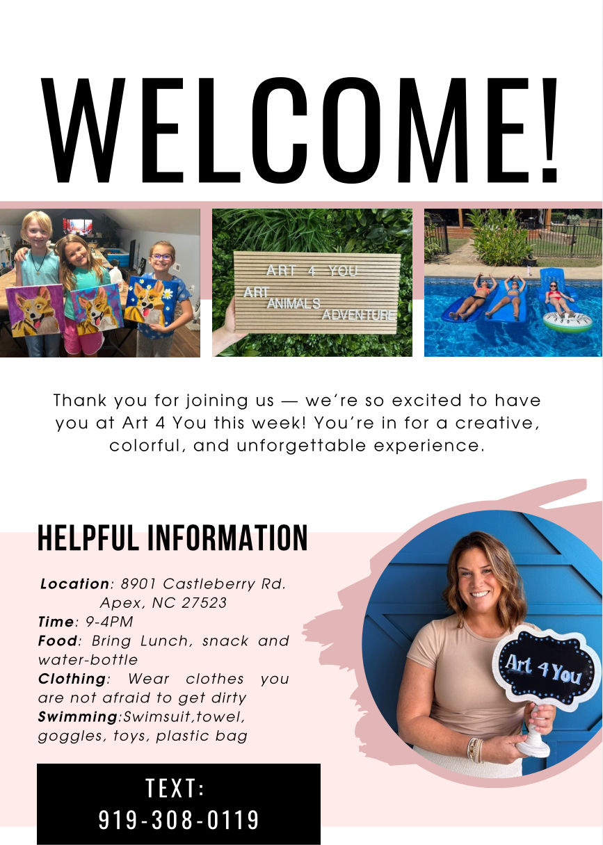 Art 4 You – Summer & Track Out Camp