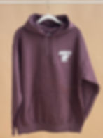 Thumbnail: Heather Sport Dark Maroon Duck'd Up Hoodie