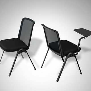 Primer plano de columna vertebral alineada gracias al soporte lumbar de una silla gerencial ergonómica de Montiva
