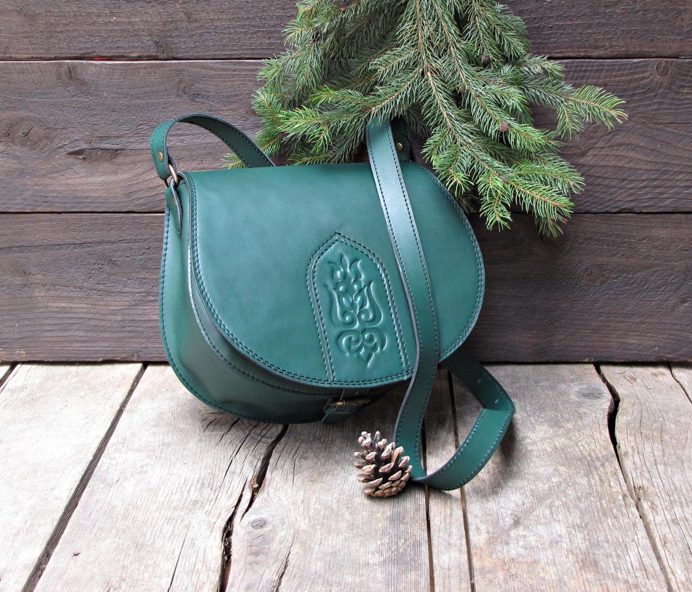 Tolba piele cu lalea