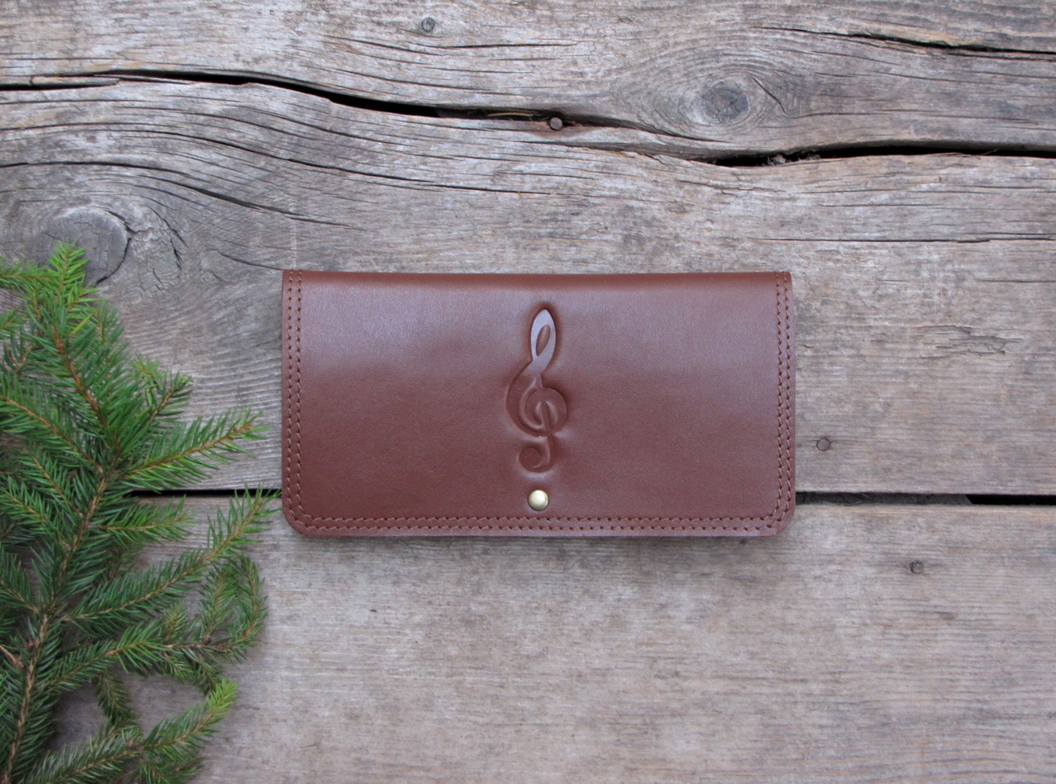 Női pénztárca violinkulccsal