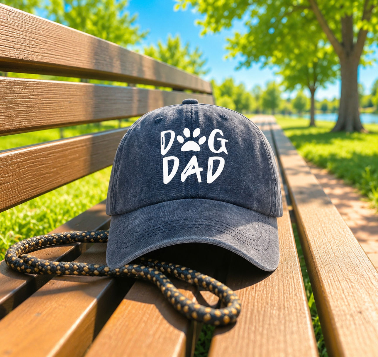 Dog Dad Hat Blue