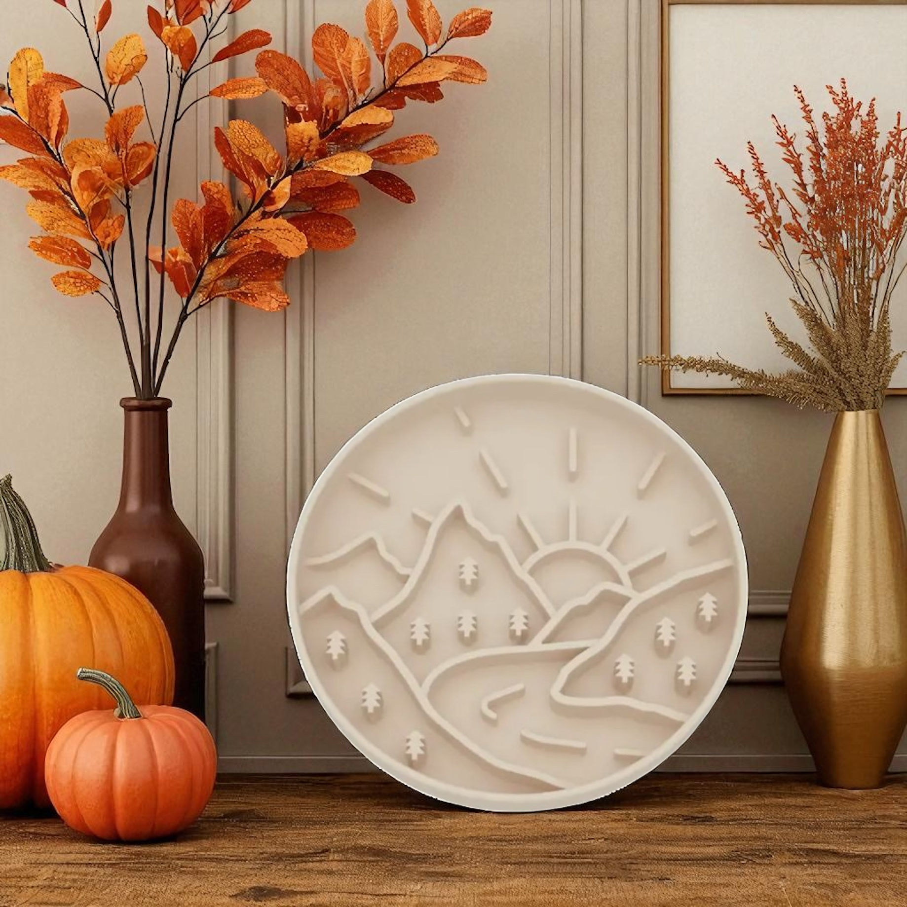 Enrichment Bowl Slow Feeder - Mountain View