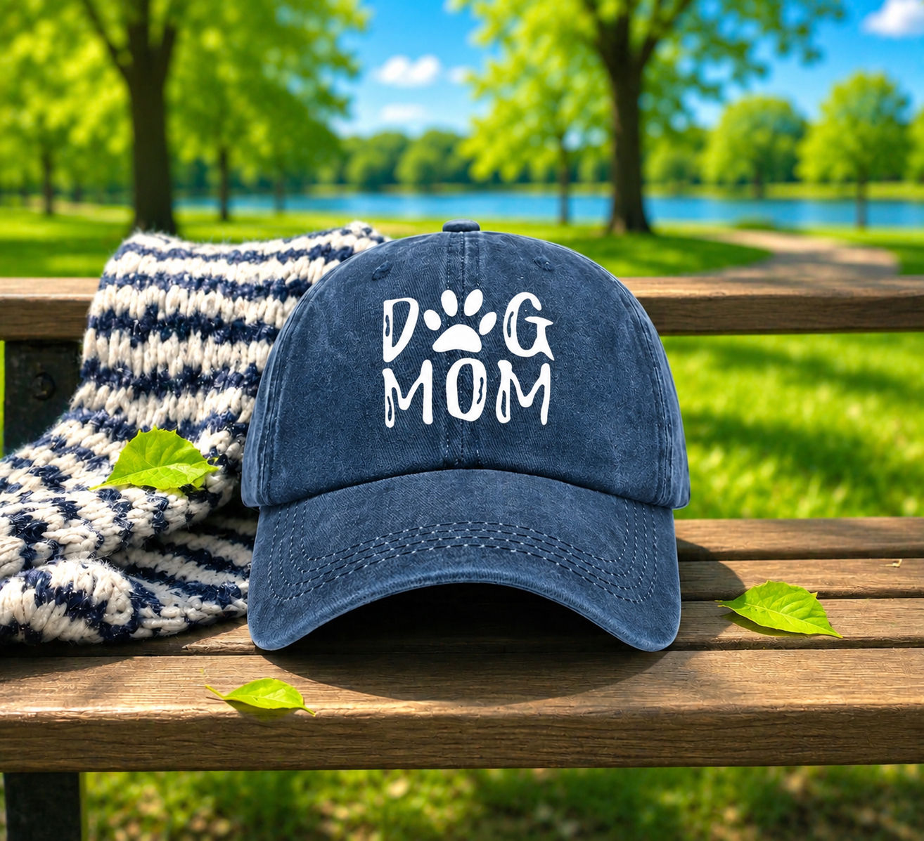 Dog Mum Hat Blue