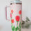 Thumbnail: Pink Tulips | Hand-painted Stanley Tumbler