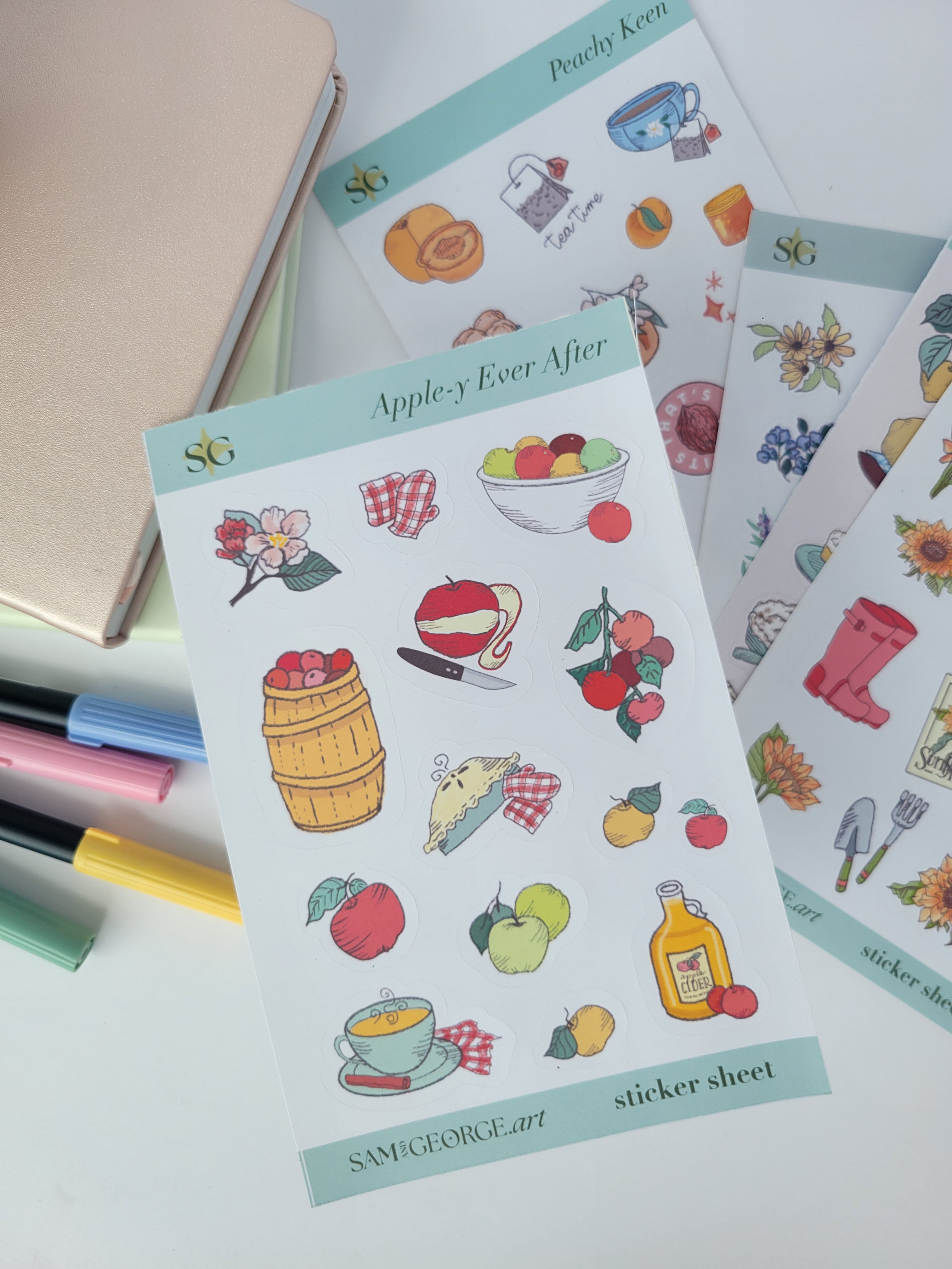 Apple-y Ever After Planner Sticker Sheet