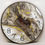 Küçük resim: HS-0044 | SOYUT GRİ GOLD DESEN | YUVARLAK DUVAR SAATİ