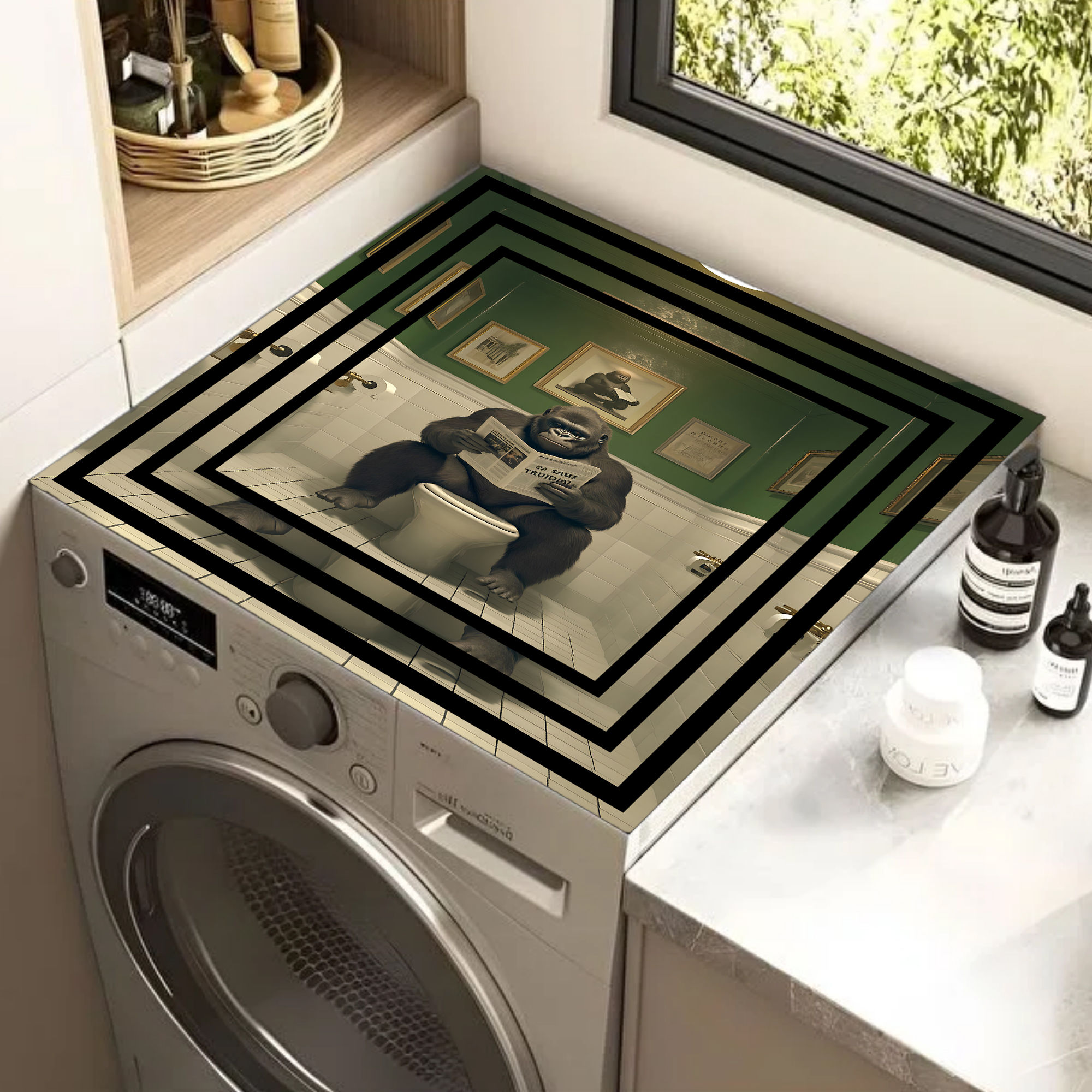 ÇAMAŞIR MAKİNESİ ÜSTÜ ÖRTÜSÜ KURUTMA MAKİNESİ ÖRTÜSÜ (GORİL) |CMRRTS