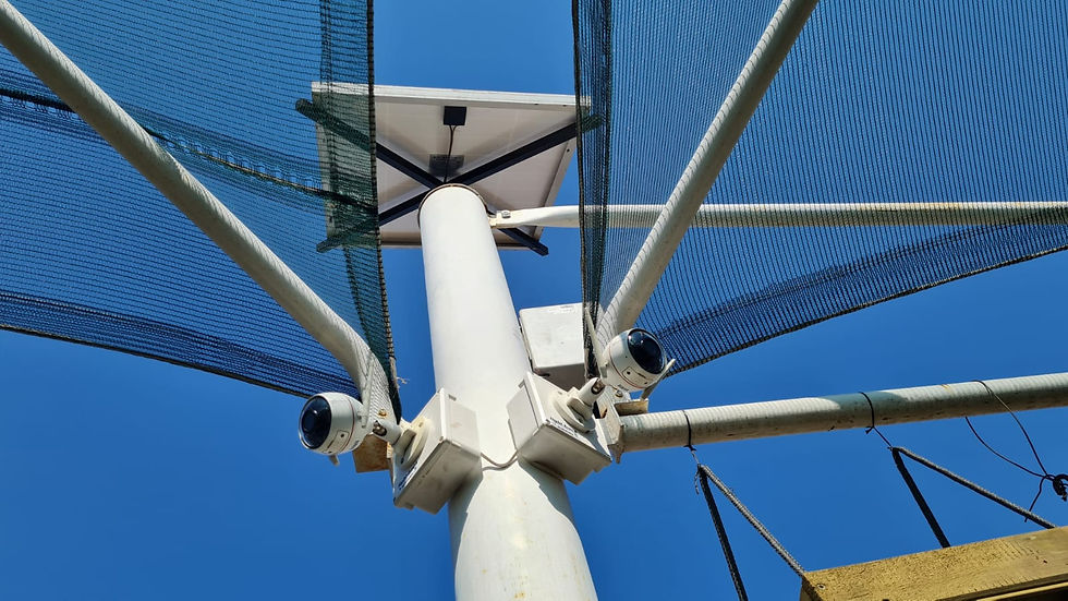 Solar powered Parking bay cameras