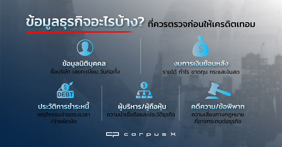 ข้อมูลธุรกิจเครดิตเทอม