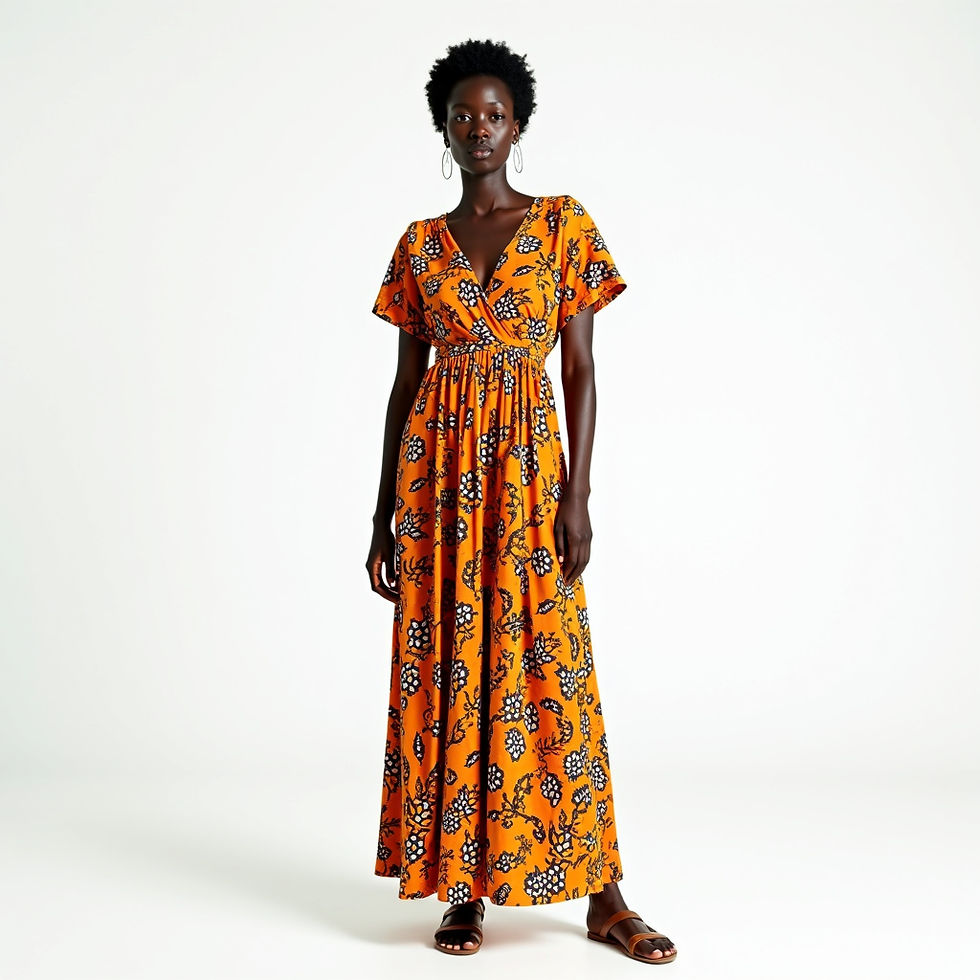 Ankara Print Maxi Dress