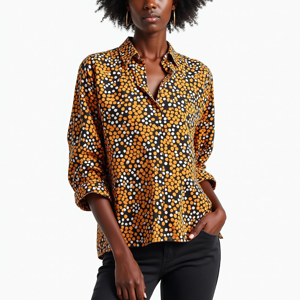 African Print Blouse