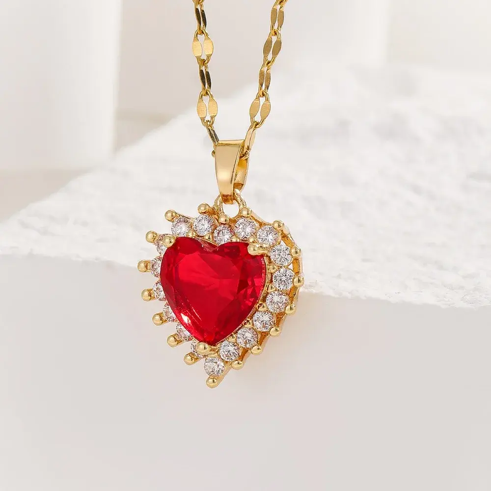 High-end Necklace For Women, European and American Retro Temperament, Zircon Lov