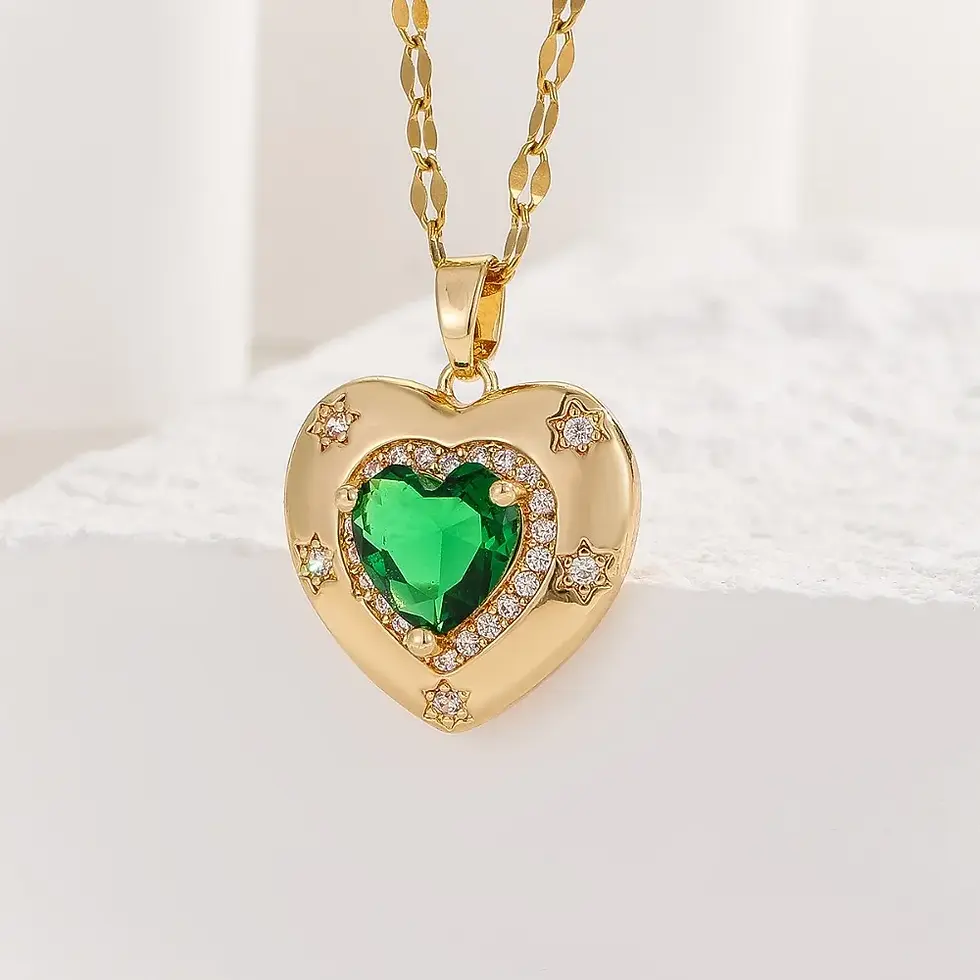 Miniatura: High-end Necklace For Women, European and American Retro Temperament, Zircon Lov