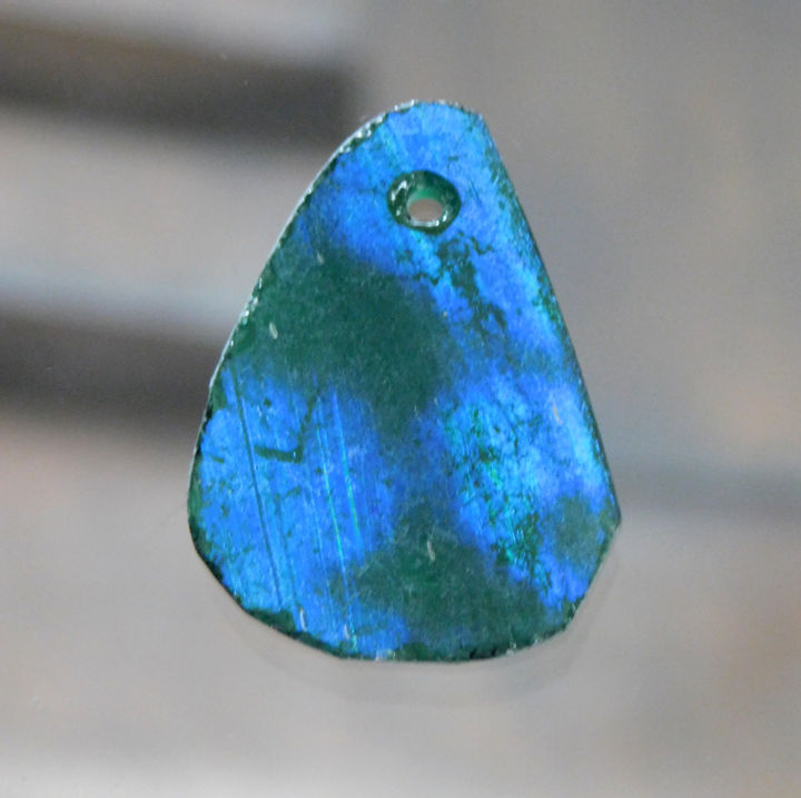 ローマングラス ペンダントトップ (通し穴あり)