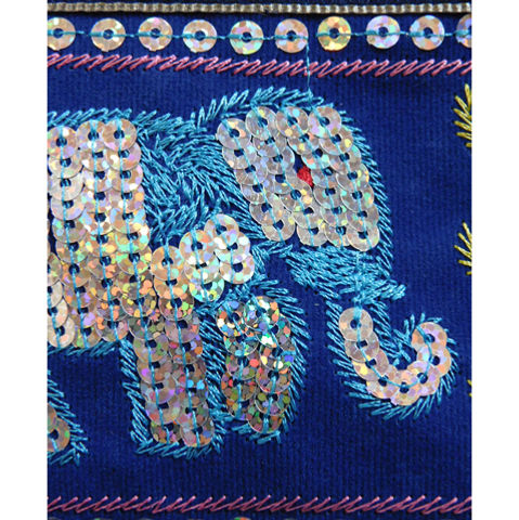 サムネイル： スパンコール象 小さなポーチ