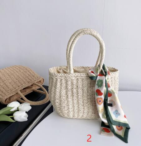 サムネイル： かごバッグ レディース カゴバック ハンドバッグ かご編みバッグ 軽量 ハンドバッグ 可愛い お花見 手提げ