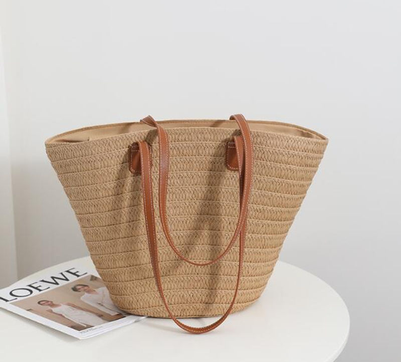 サムネイル： レディース バッグ　ハンドバッグ　ショルダーバッグ おしゃれ 夏 手持ちバッグ 麦わら