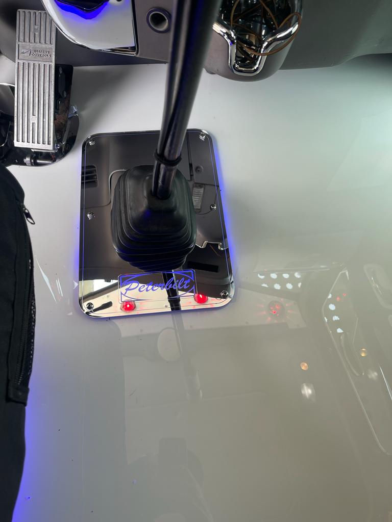 Thumbnail: Peterbilt Shift Boot Trim Plate Cover with Lights  RGB