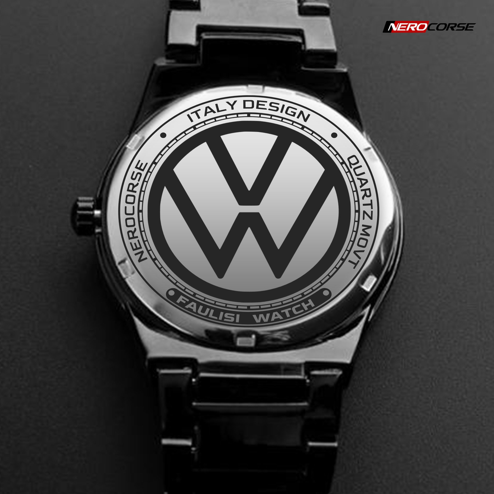Orologio da Polso - Volkswagen Strip GTI - NEROCORSE | FAULISI Watch