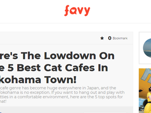 海外サイト「favy」に掲載していただきました