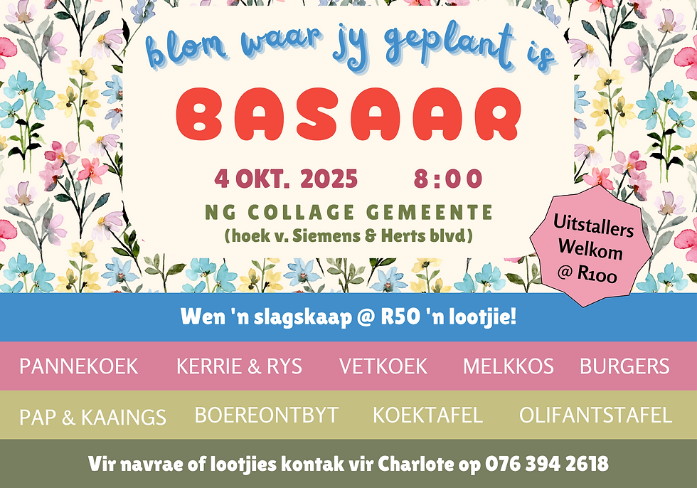 NG Collage Gemeente Basaar