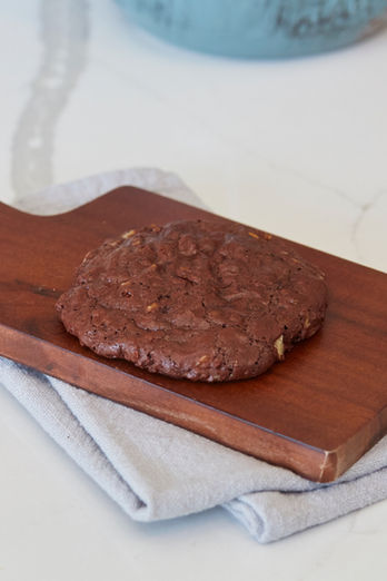 Chocolate Cookie on a cutting board