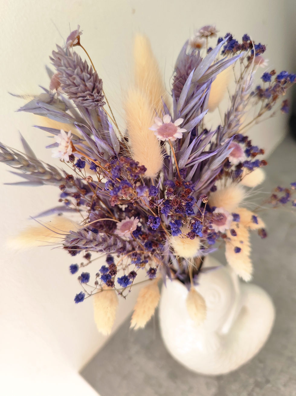 Miniature : Compo poisson tons mauve et blanc