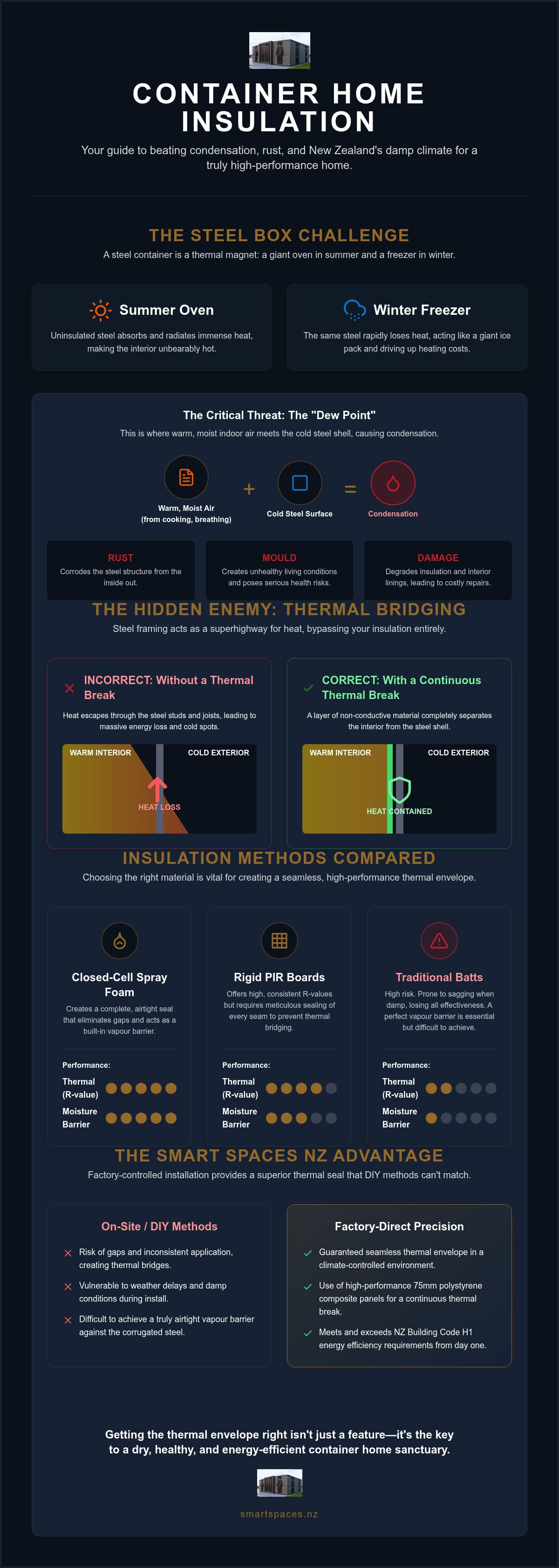 Container home insulation nz