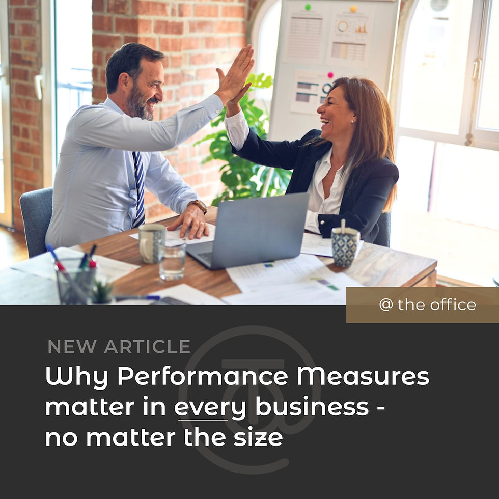 Why Performance Measures matter in every business - no matter the size.