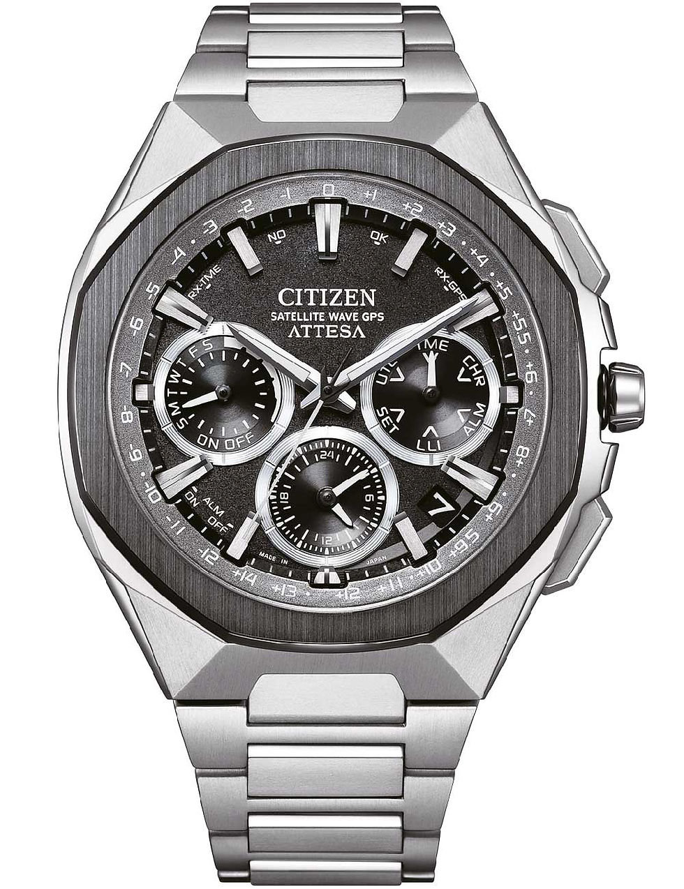 Citizen CC4104-53E Mens Watch Attesa Solar Satellite GPS Chrono 44mm 10ATM