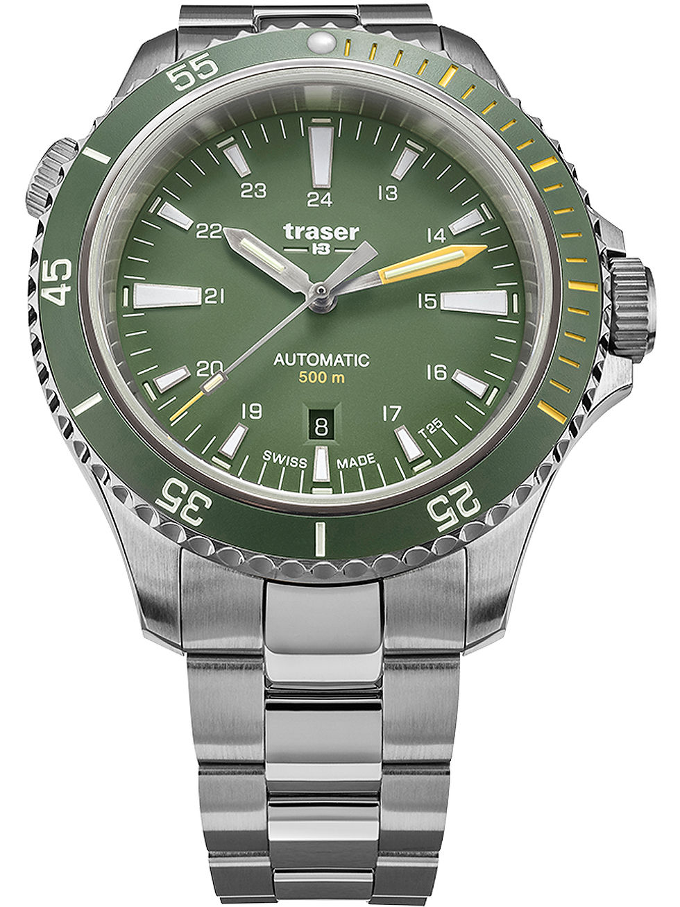 traser P67 Diver Automatic Green 110325 מבט צד