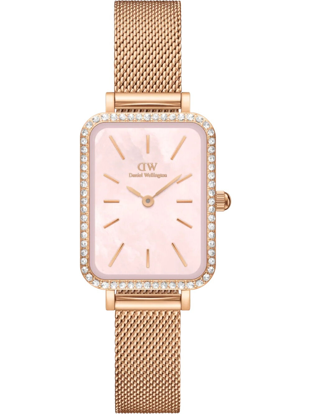 Daniel Wellington DW00100669 Ladies Watch Quadro Charm Bezel 26mm 3ATM