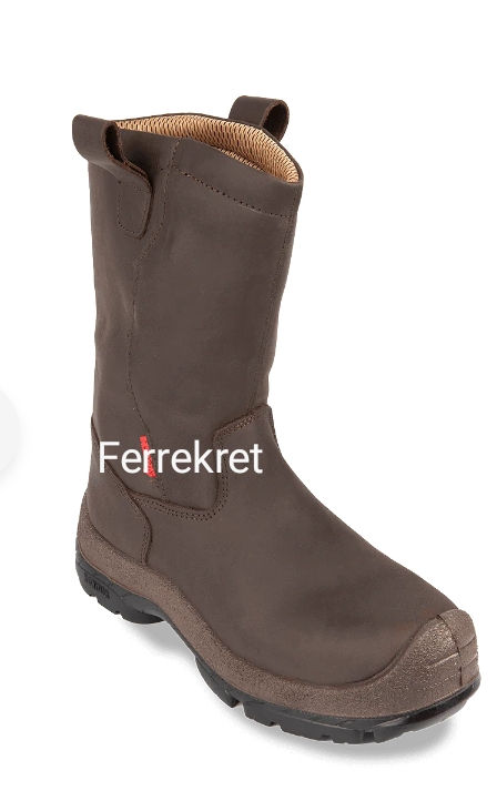 Miniatura: Botas de cuero de punta de acero y antideslizante botín precio Ecuador negras