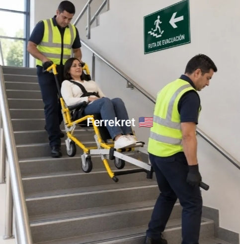 Miniatura: Silla de ruedas plegable Ecuador Panamá gradas escalones liviana adulto pediatrí