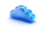 Blue digital cloud icon with circuit patterns on a white background, symbolizing technology and connectivity.
