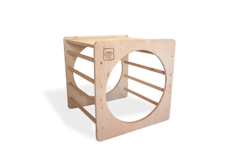 A Joey Co. indoor climbing cube.