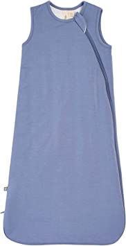 A blue kyte baby sleep sack.