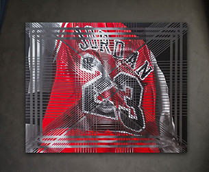 Rezension Kunstwerk #23 Michael Jordan HUMAN STRIPES von Karin Döring